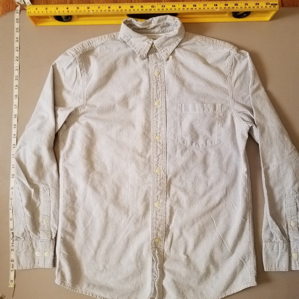 Men's Sonoma Long Sleeve grey/white Causal Button